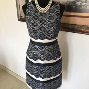 Classy Black lace overlay dress by Kathrine Kelly